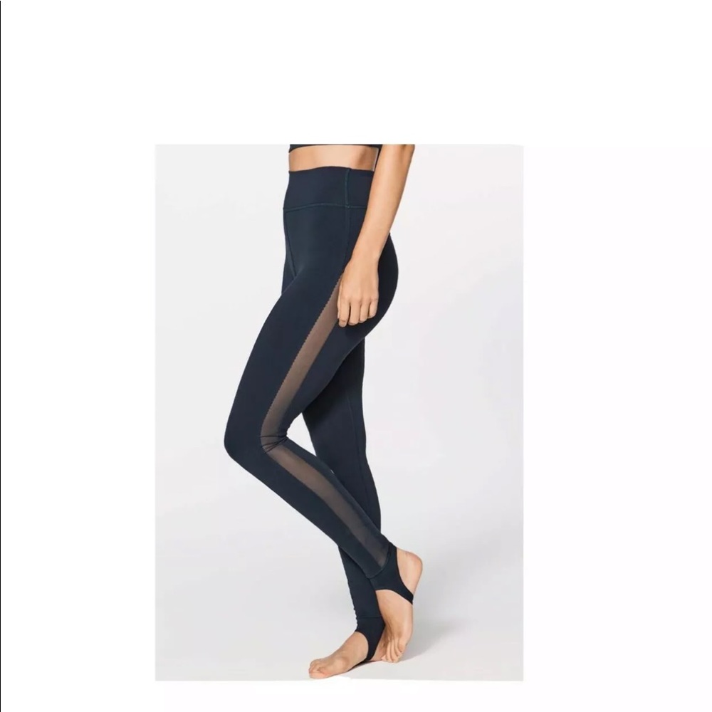 Lululemon Adore Your Core Mesh Stirrup Leggings